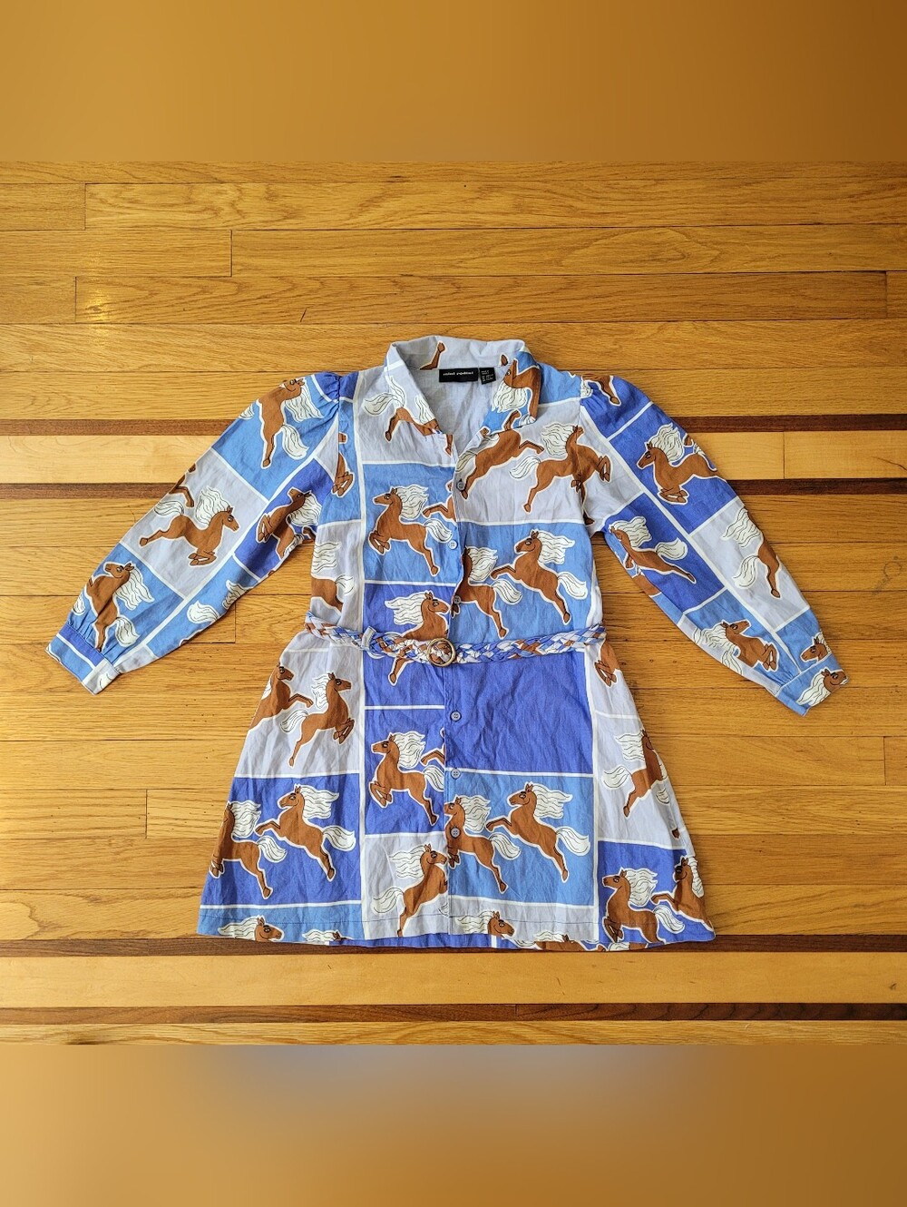 MINI RODINI HORSE PRINT WOVEN DRESS - Picture 3 of 5